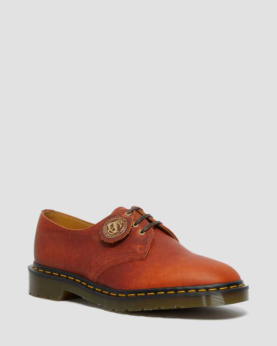 Dr. Martens 1461 Classic Oil Nahka Naisten Nauhakengät - TummanRuskea Kengät [186-XKAOEV]